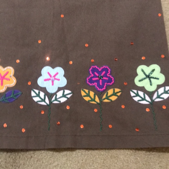 🌸NEW🌸 Moschino Cheap and Chic Vintage Rare Flower Sequin Skirt - Picture 3 of 16